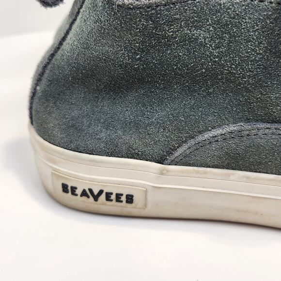 SeaVees Women Huntington Middie Suede Slip On Ankle Sneaker Size 9 Blue Gray - Picture 2 of 9